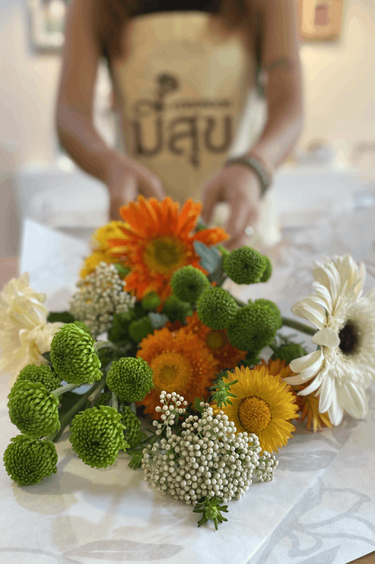 DIY Flowers Workshop ที่ร้านมีสุข